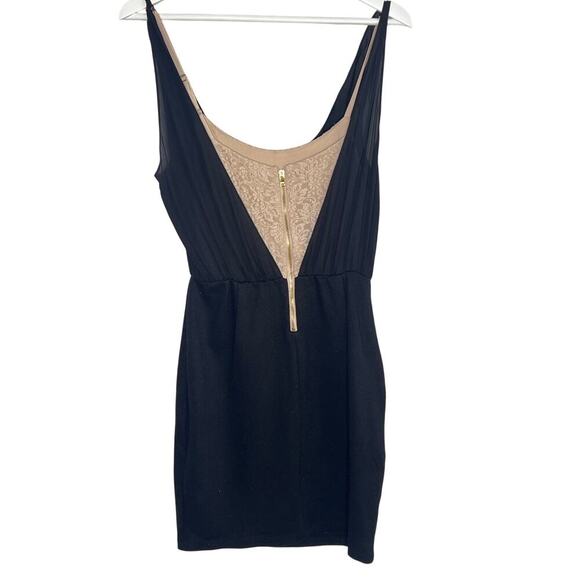 Alice + Olivia Employed Y2K Silk Sleeveless Cowl Neck Blouson Mini Dress Black 8 - Picture 9 of 11